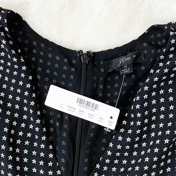 NWT J. Crew V-Neck Peplum Tank Top in Star Print - Picture 5 of 8